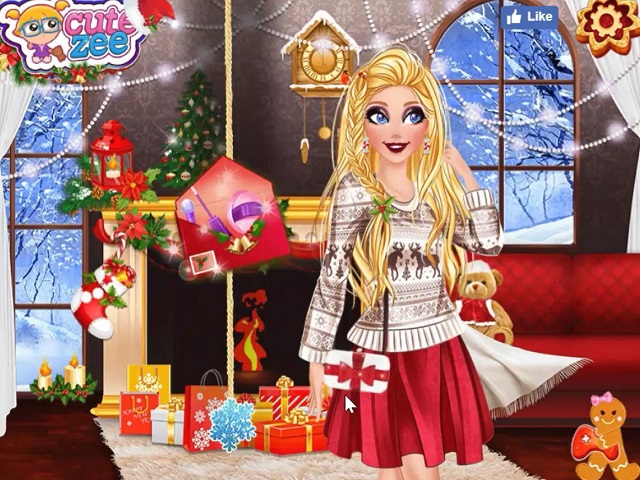 BARBIE'S CHRISTMAS MAKEUP TRENDS jogo online no JogosJogos.com