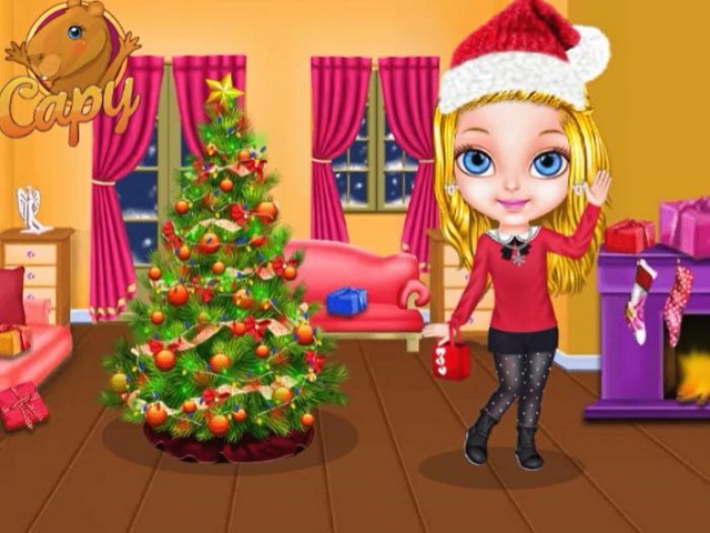 CHRISTMAS WITH BABY BARBIE jogo online no JogosJogos.com